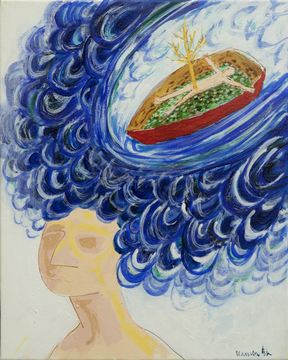 신자연주의를 향한 여행_1992_캔버스에 아크릴_40x50cm