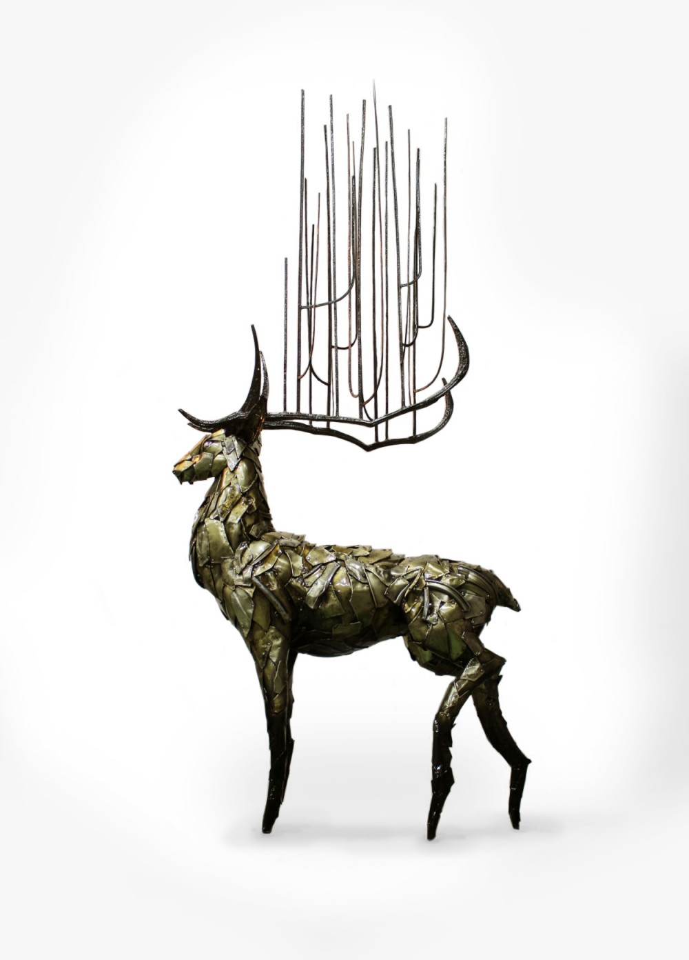 정의지
Querencia-당신의 안식을 위하여  버려진양은냄비, 스테인리스 스틸, 리벳 210X96X52cm 2022