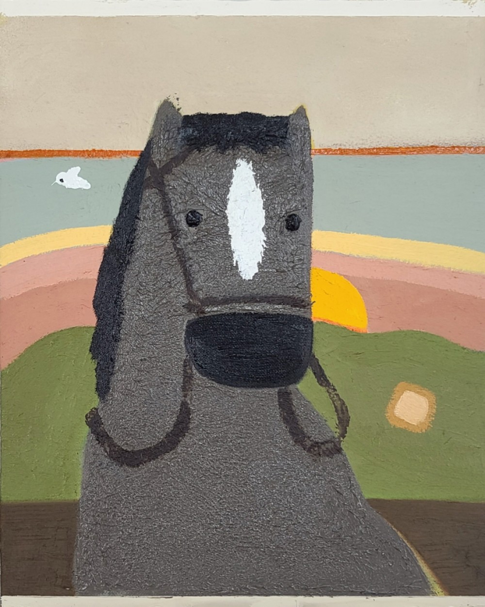 최우
노을
34.8x27.4cm
Oil, enamel on linen
2021